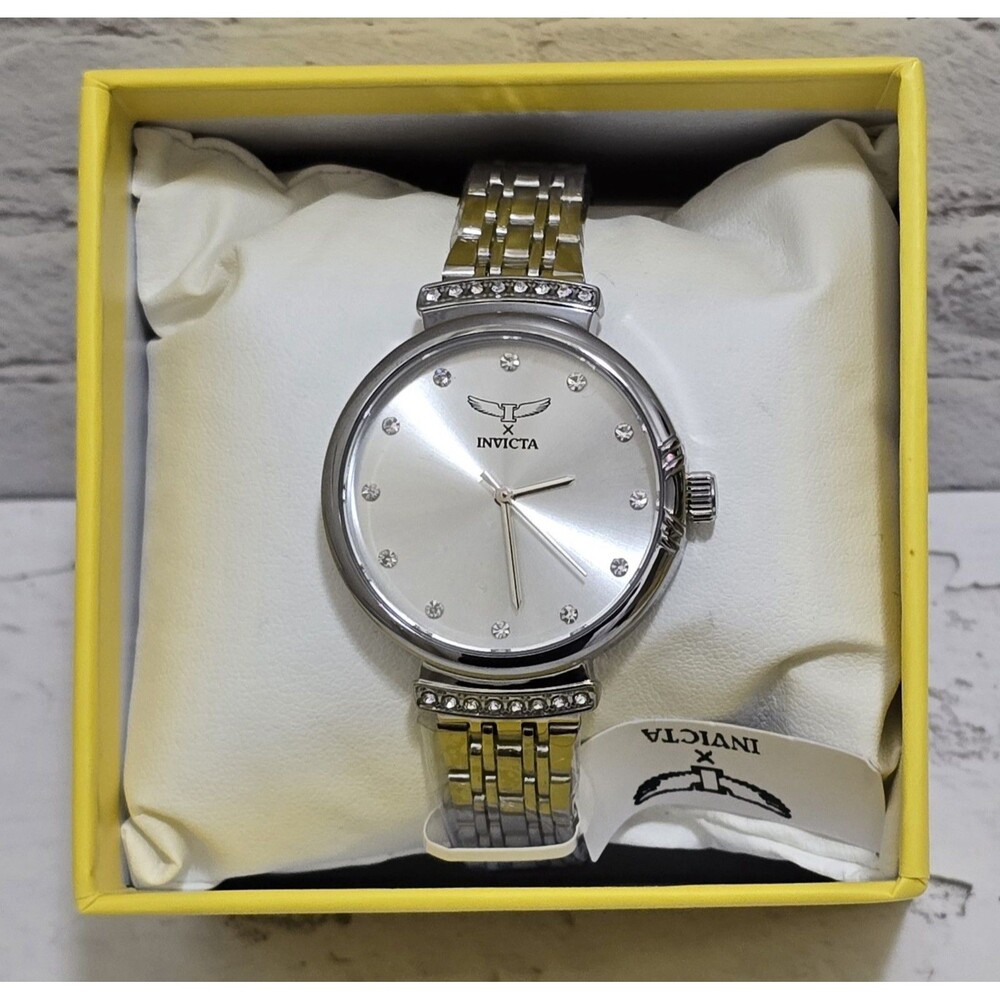 Invicta Specialty Angel Women's Watch Gemmed 34mm Silver 69947 Brand New